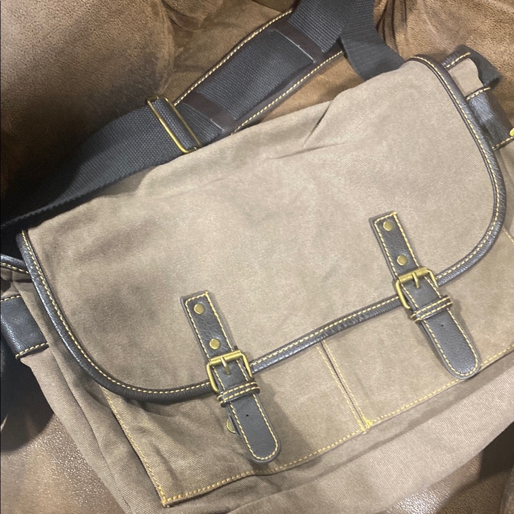 Gray and Black Tote Bag